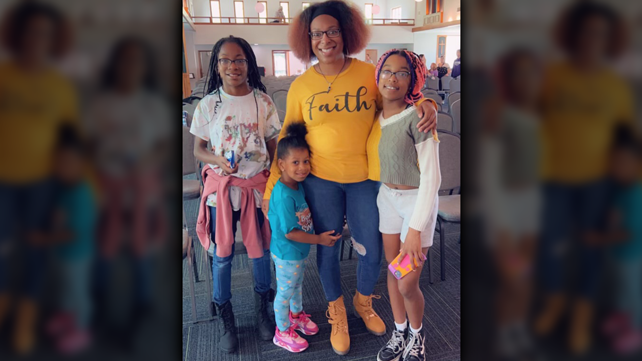 Chantrea Terry with her daughters